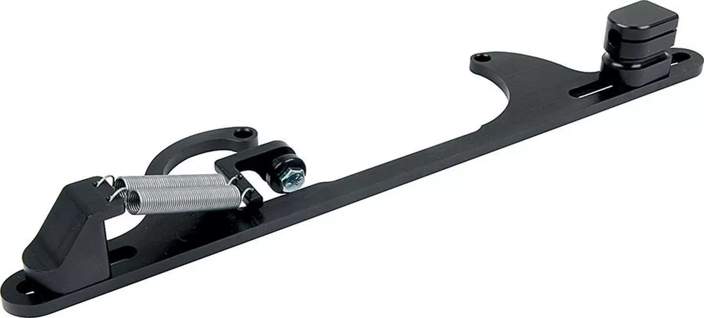 Allstar Performance Throttle Bracket w/ Spring - 4150 / Edelbrock w/ Mopar Linkage - Black