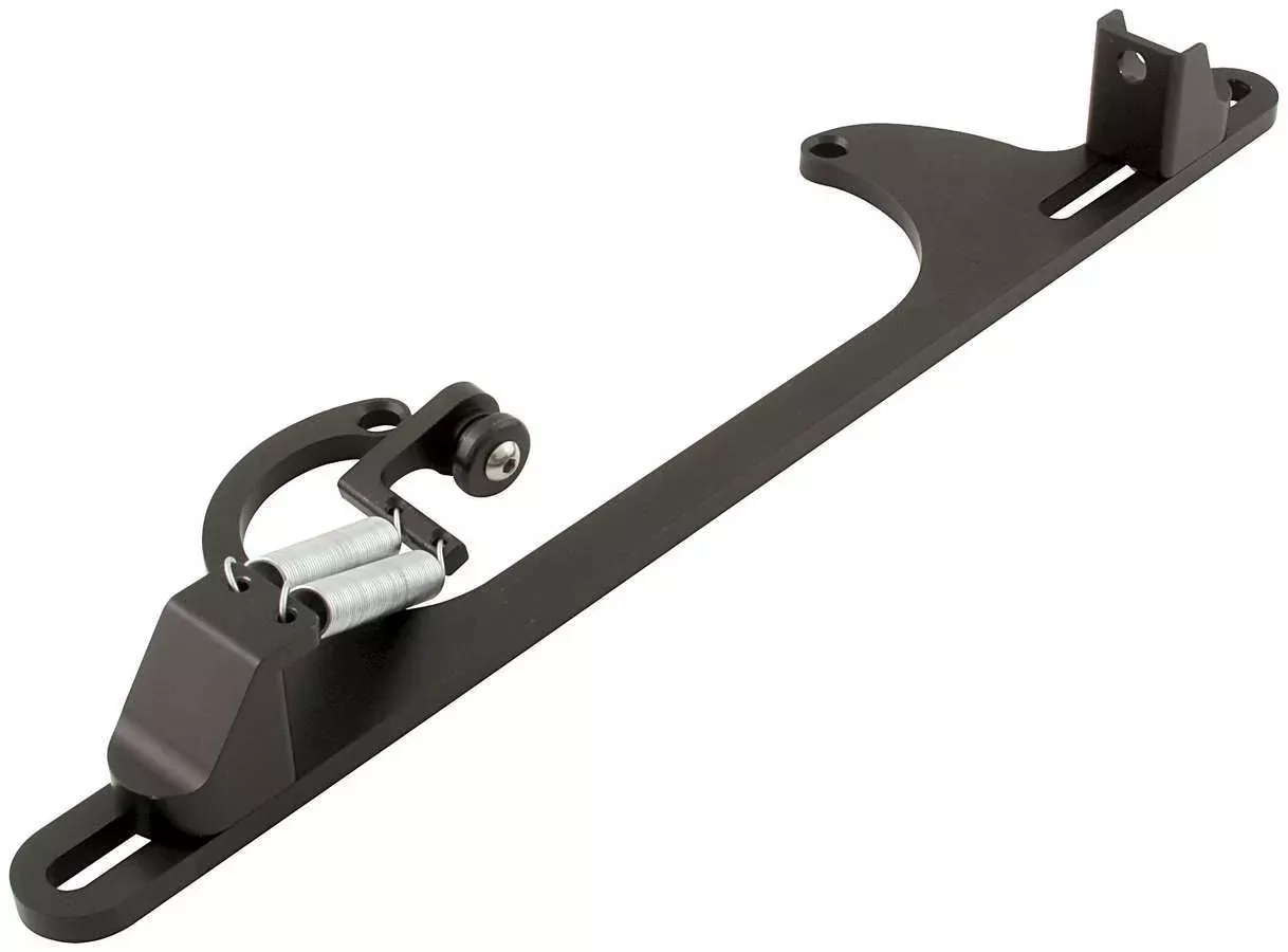 Allstar Performance Throttle Bracket With Spring 4150/Edelbrock, Lokar Black