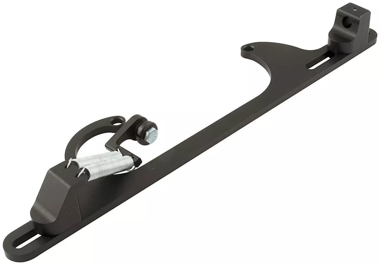 Allstar Performance Throttle Bracket With Spring 4150/Edelbrock, Morse Black