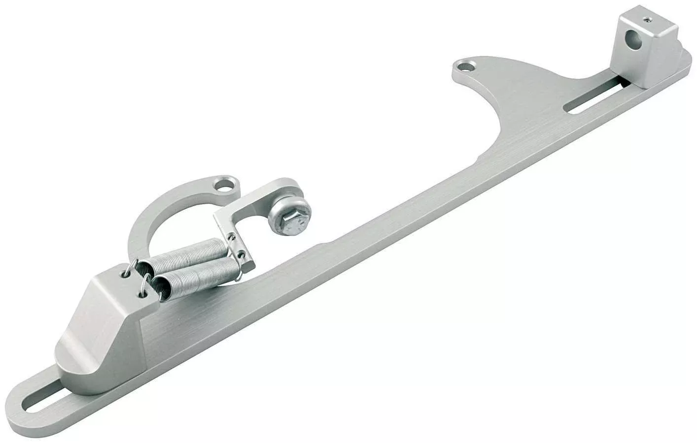 Allstar Performance Throttle Bracket With Spring 4150/Edelbrock, Morse Silver