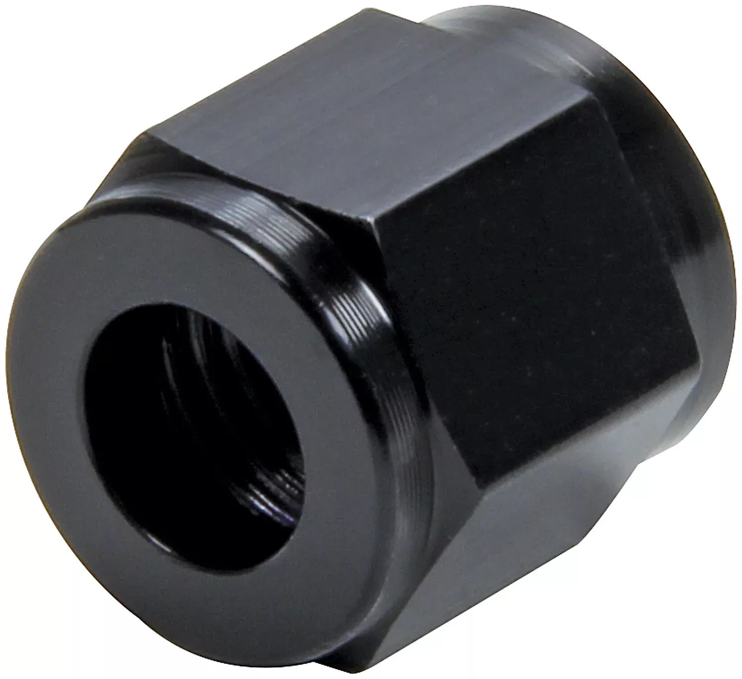 Allstar Performance Tube Nut -4 AN - 1/4 in Tube - Black (2 Pack)