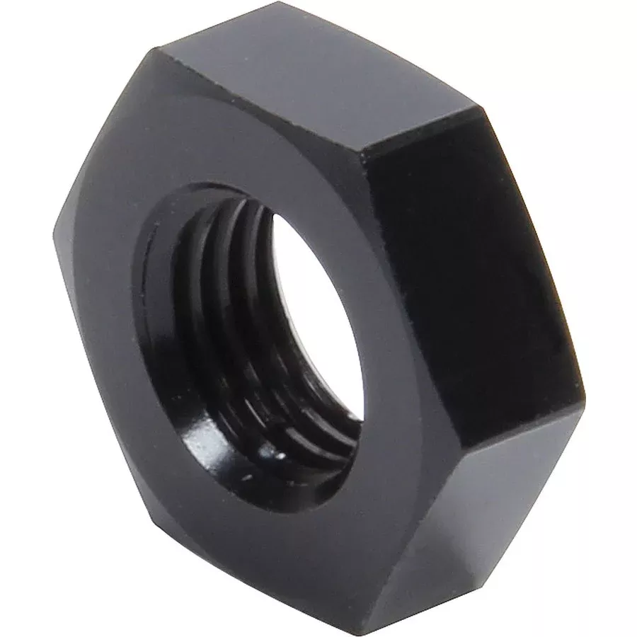 Allster Performance Bulkhead Fitting Nut -3 AN - Black (2 Pack)