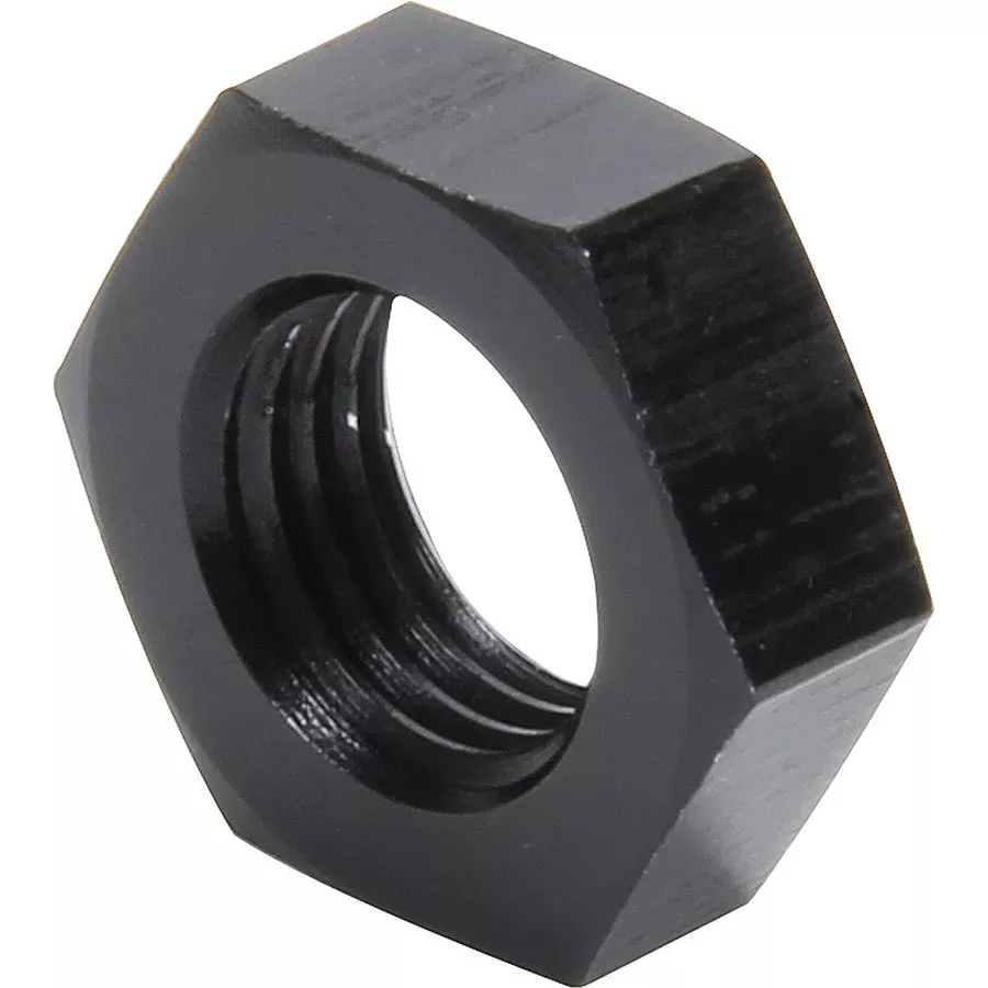 Allster Performance Bulkhead Fitting Nut -4 AN - Black (2 Pack)
