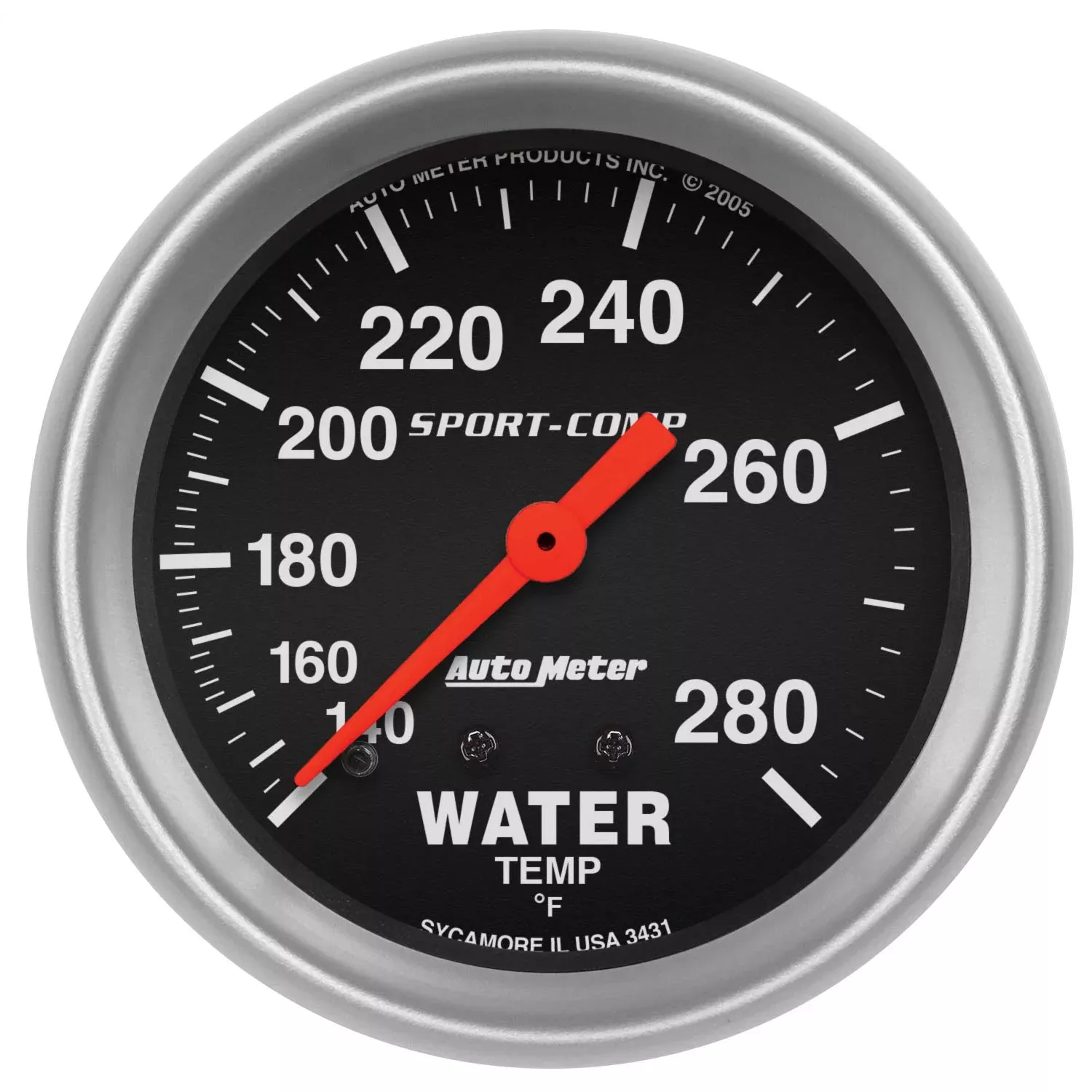 Auto Meter 3431 Sport-Comp Mechanical Water Temperature Gauge