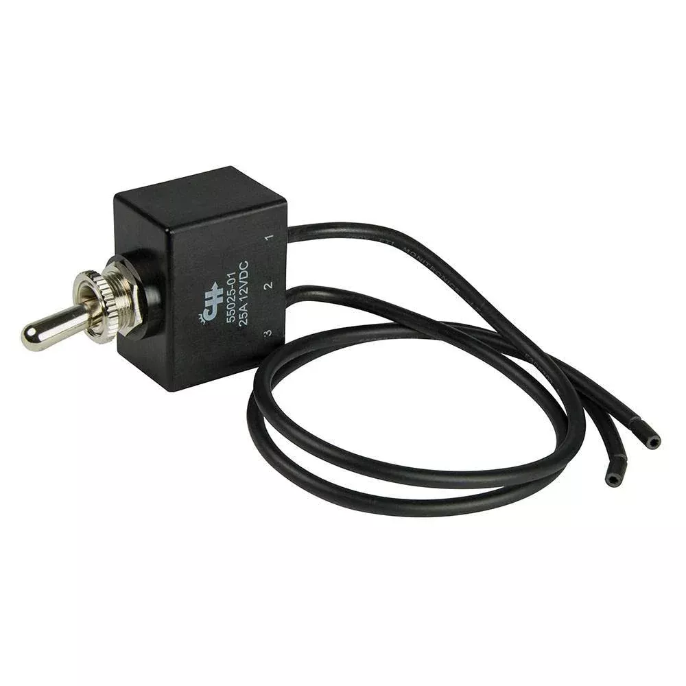 Bep 1002006 Spst Sealed Toggle Switch With Wire Leads - Off/(On)