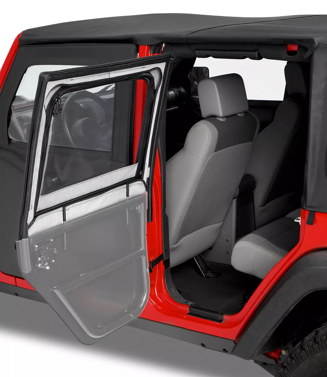 Bestop 51793-35 HighRock 4x4™ Element™ Upper Fabric Half Doors