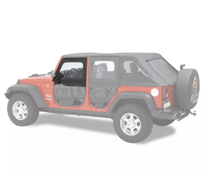Bestop 51805-17 HighRock 4x4™ Element™ Upper Fabric Half Doors