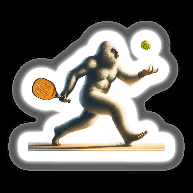 Bigfoot Playing Pickleball