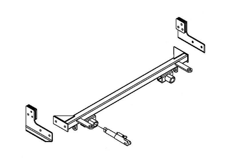 BlueOx Tow Bar Base Plate, Front Mount, RV Flat Towing for Select, BUICK LUCERNE CXS