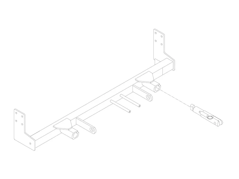 BlueOx Tow Bar Base Plate, Front Mount, RV Flat Towing for Select, PONTIAC VIBE