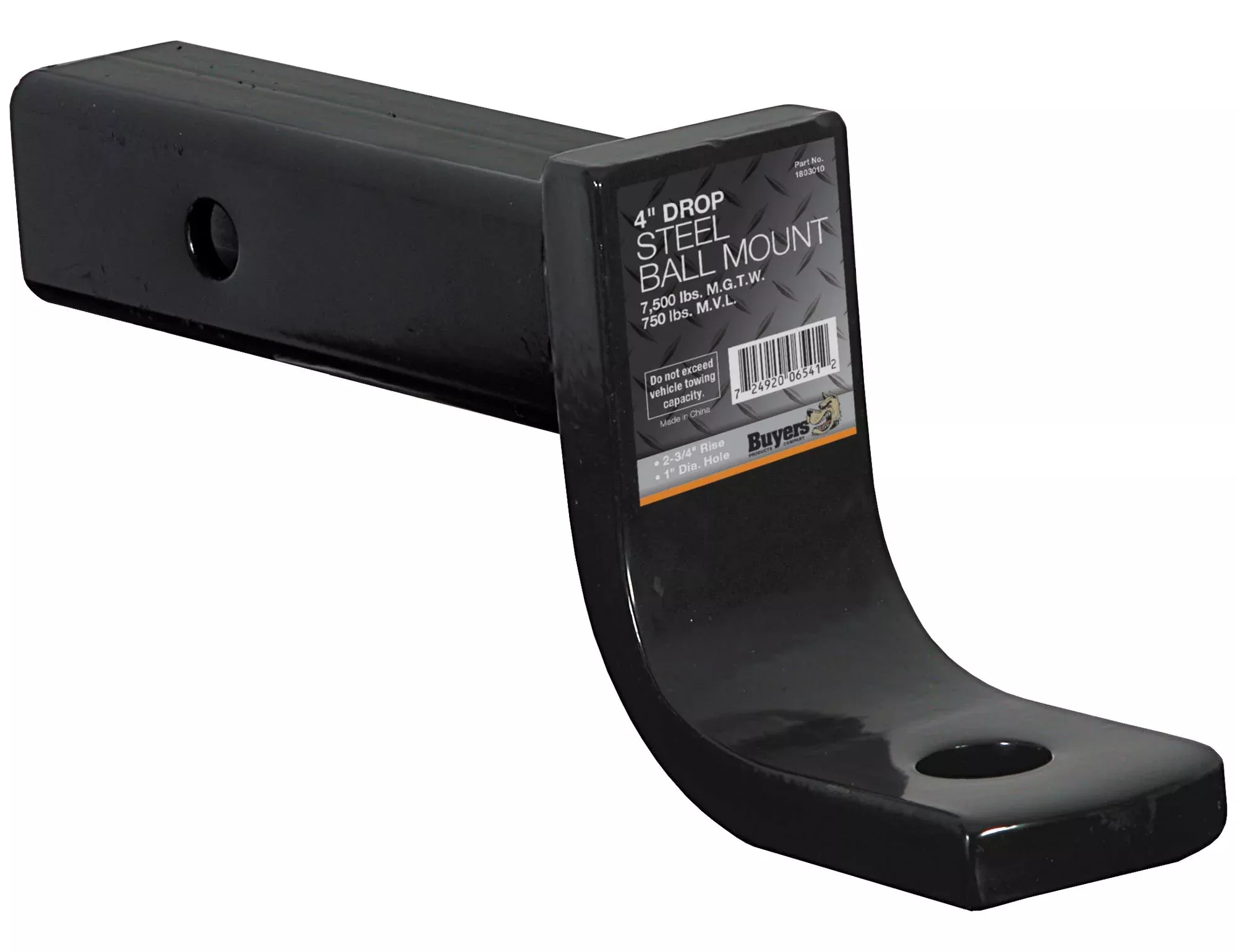 Buyers Products 1803010 Ball Mount (4" Drop Class 3)