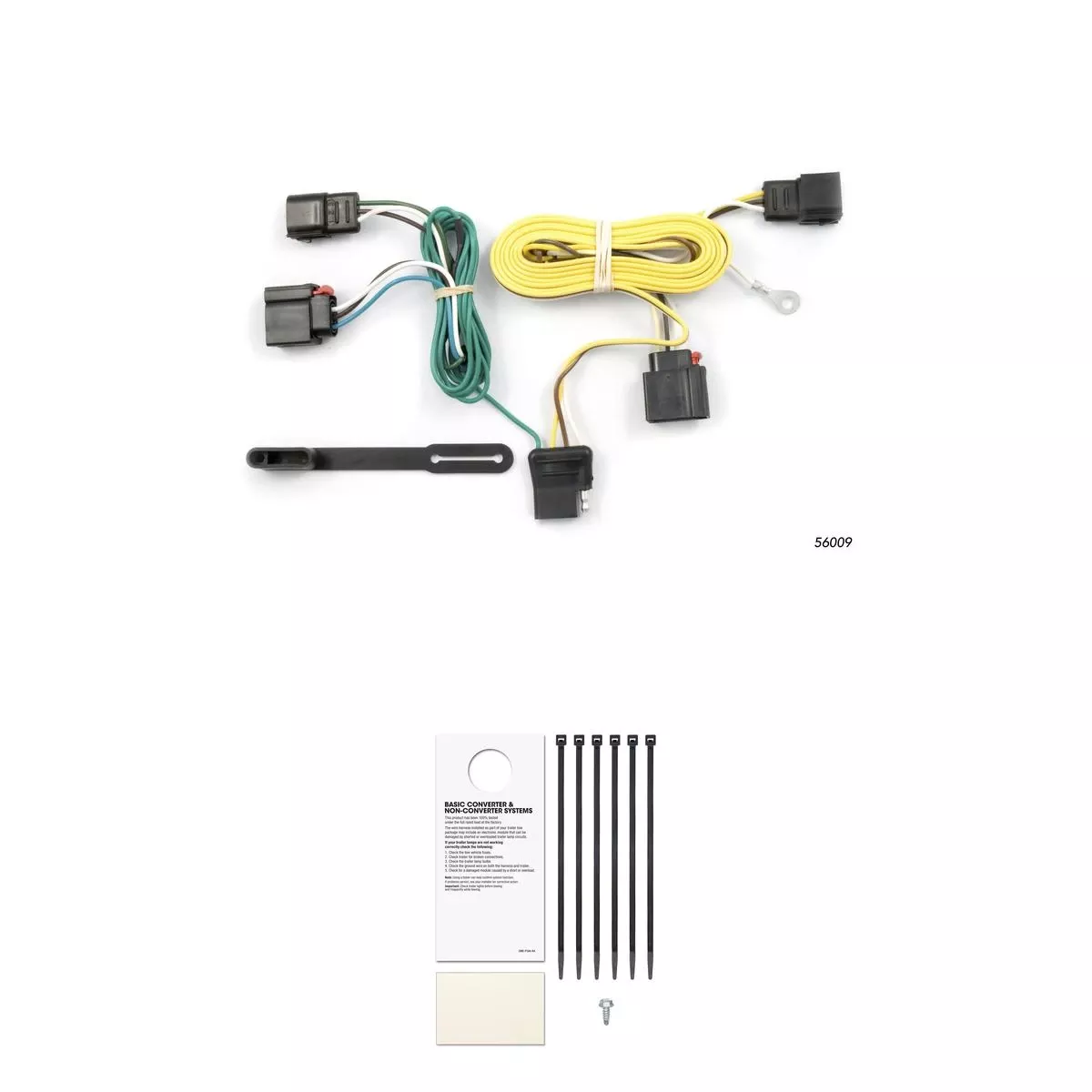 CURT 56009 Vehicle-Side Custom 4-Pin Trailer Wiring Harness, Fits Select Jeep Grand Cherokee