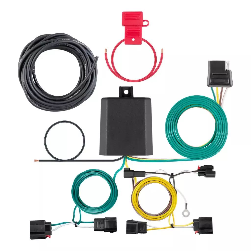 CURT 56426 Custom Wiring Harness, 4-Way Flat Output, Select Jeep Grand Cherokee