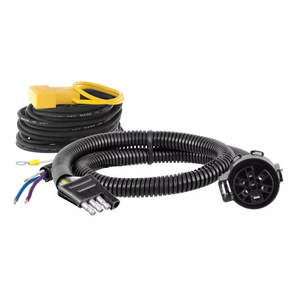 CURT 56476 Electrical Adapter (4-Way Flat Vehicle to USCAR)