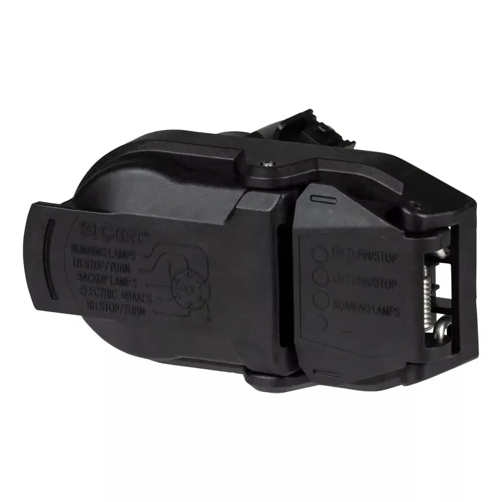 CURT 57015 OEM Replacement Dual-Output 7 & 4-Way Connector (Plugs into Any USCAR)