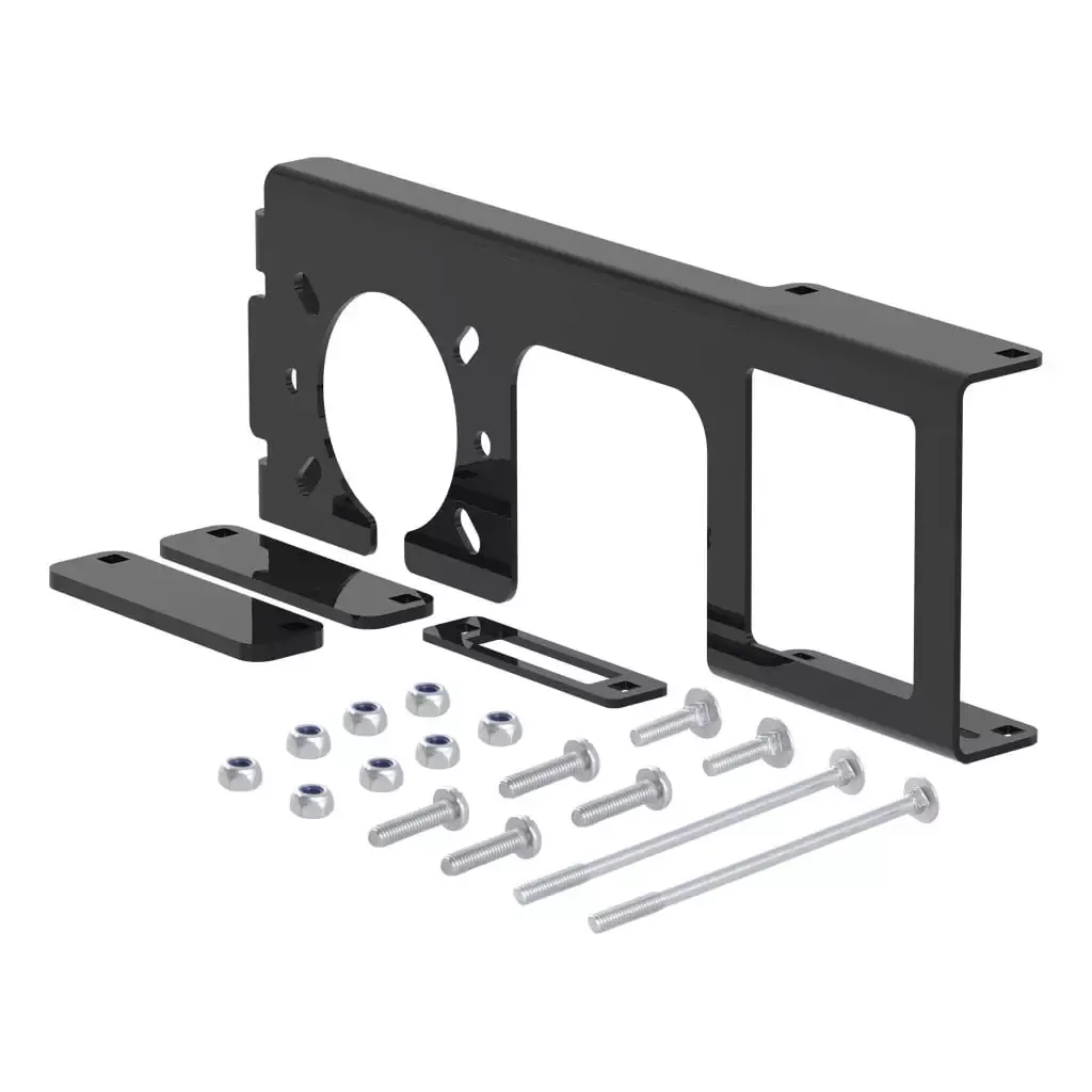 CURT 58000 Easy-Mount Wiring Bracket for 4 or 5-Flat & 6 or 7-Round (2" Receiver)