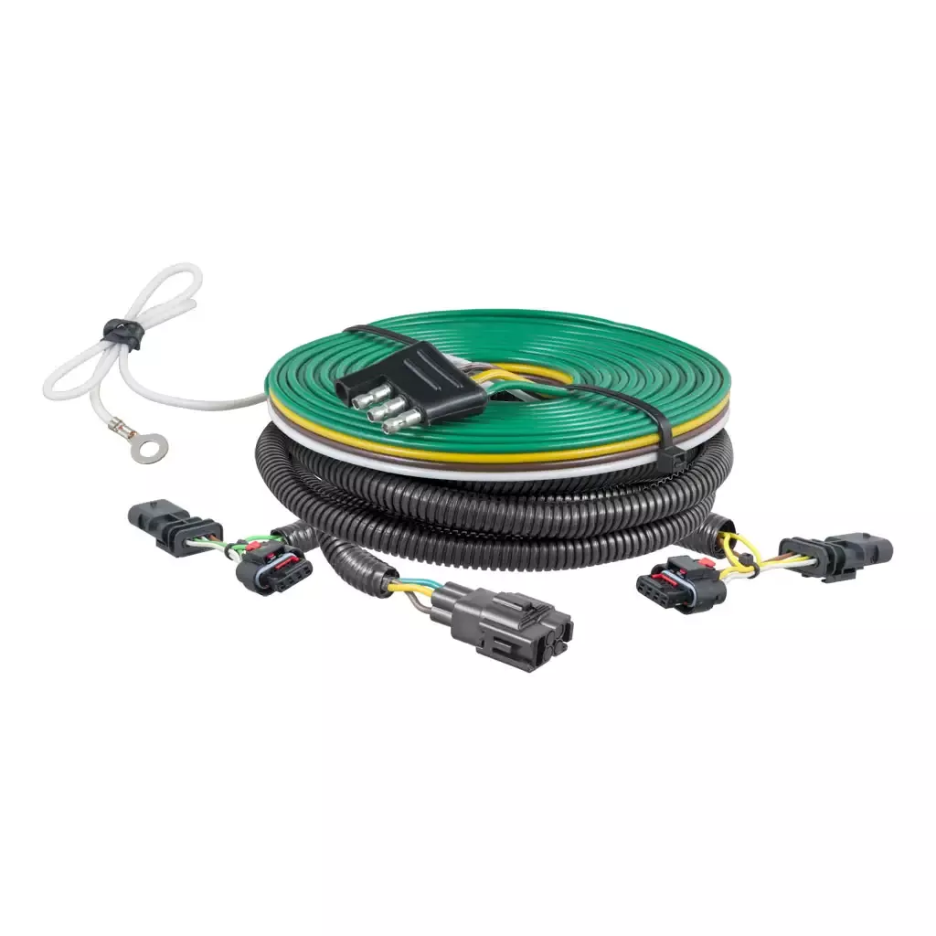 CURT 58997 Custom Towed-Vehicle RV Wiring Harness, Select Jeep Compass