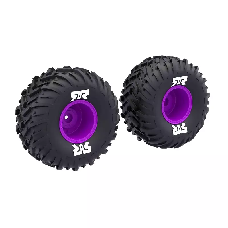 dBoots Cut Chevron MT Tire Set Glued – Purple: ARA-2576