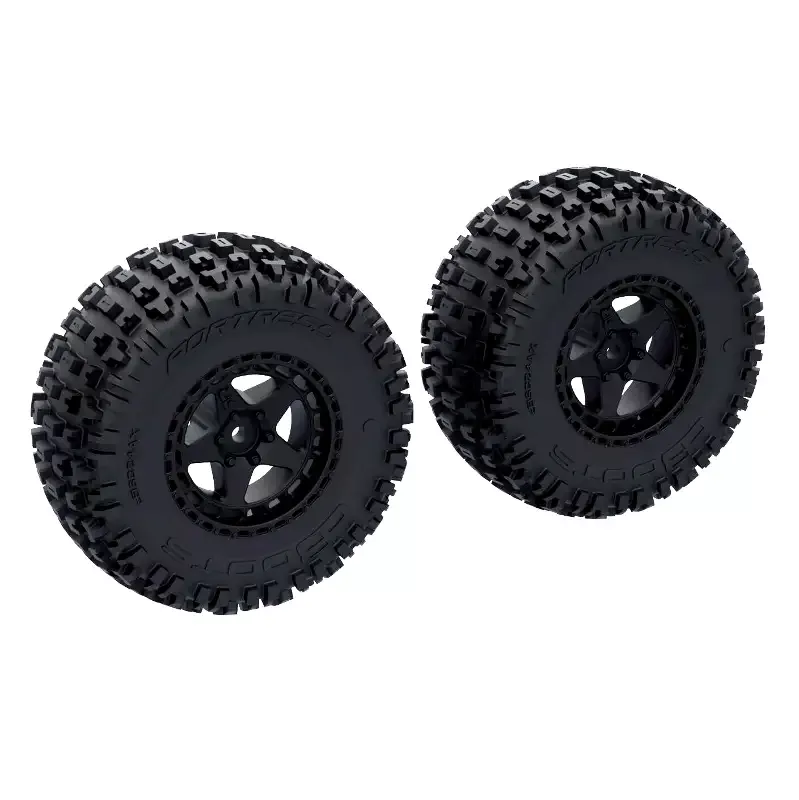 DBoots ‘Fortress SC’ Tire Set Glued (Black) (2pcs): ARA-1616