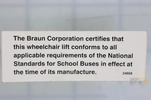 Decal-nssb Lift Certification 24668