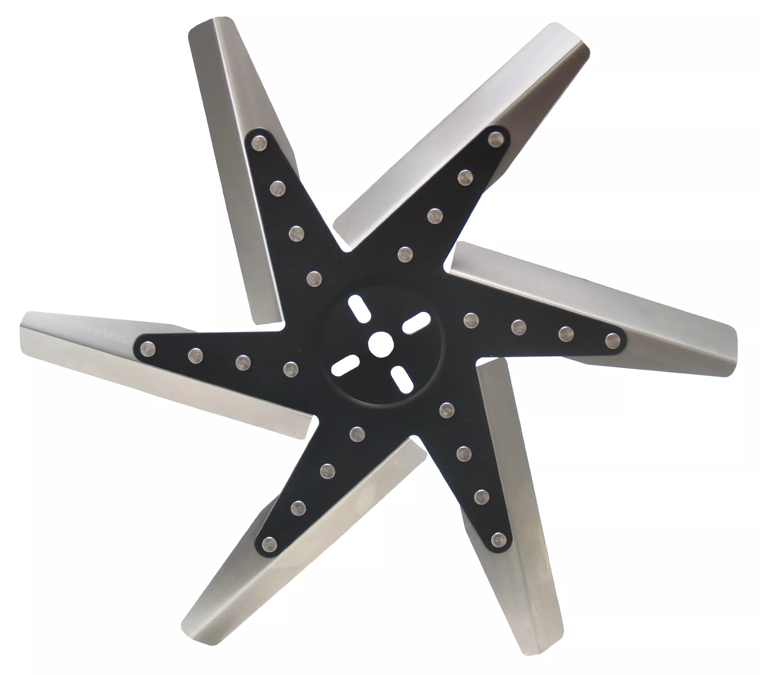 Derale 19118 18 High Performance Stainless Steel Flex Fan Standard Rotation,Black