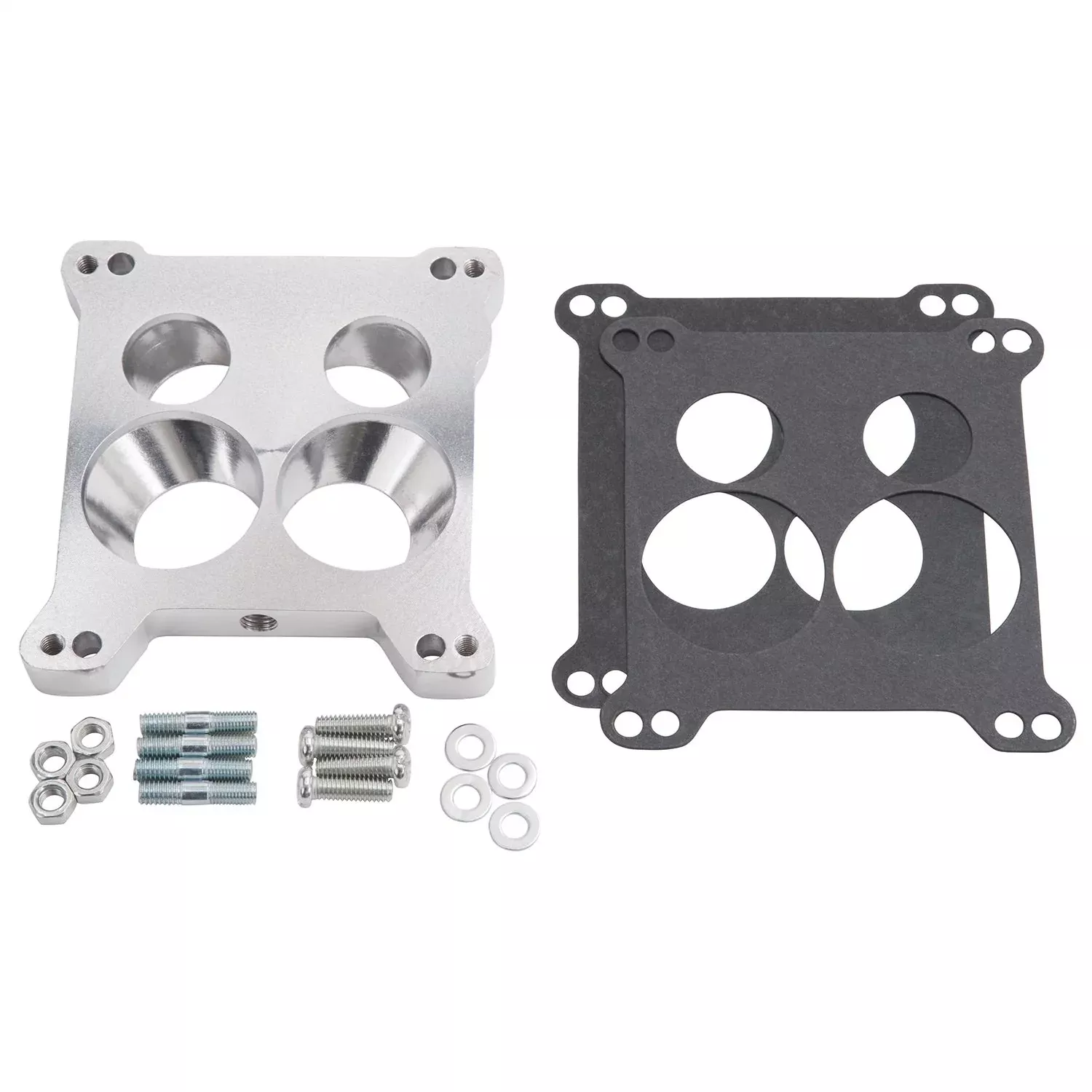 Edelbrock 2696 Four-Hole Square-Bore To Spread-Bore Carburetor Adapter, Multi, One Size