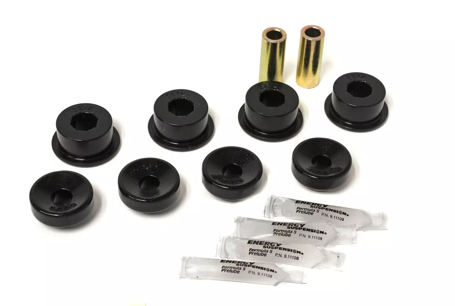 Energy Suspension 16.8102G Shock Mount Bushing Set, Black
