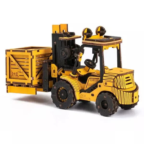 Engineering Vehicle 3D Wood Puzzle; Forklift