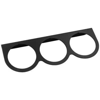 Equus 2" Black Triple Gauge Mounting Panel E9923