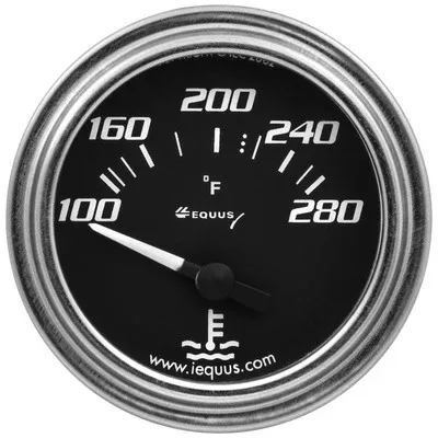 Equus 2" Chrome Electric Water Temperature Gauge E7262