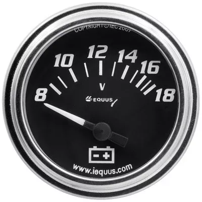Equus 2" Chrome Voltmeter E7268