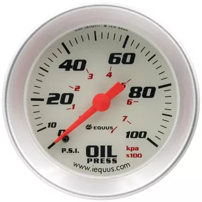 Equus 2" Mechanical Oil Pressure Gauge E8244