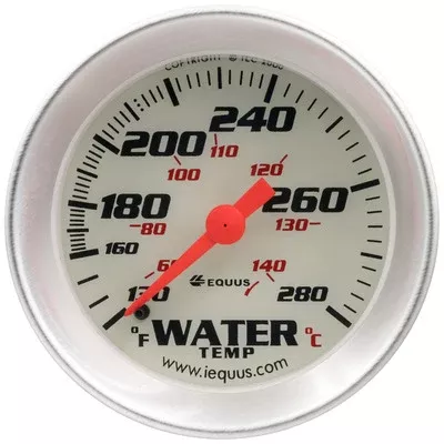 Equus 2" Mechanical Water Temperature Gauge E8242