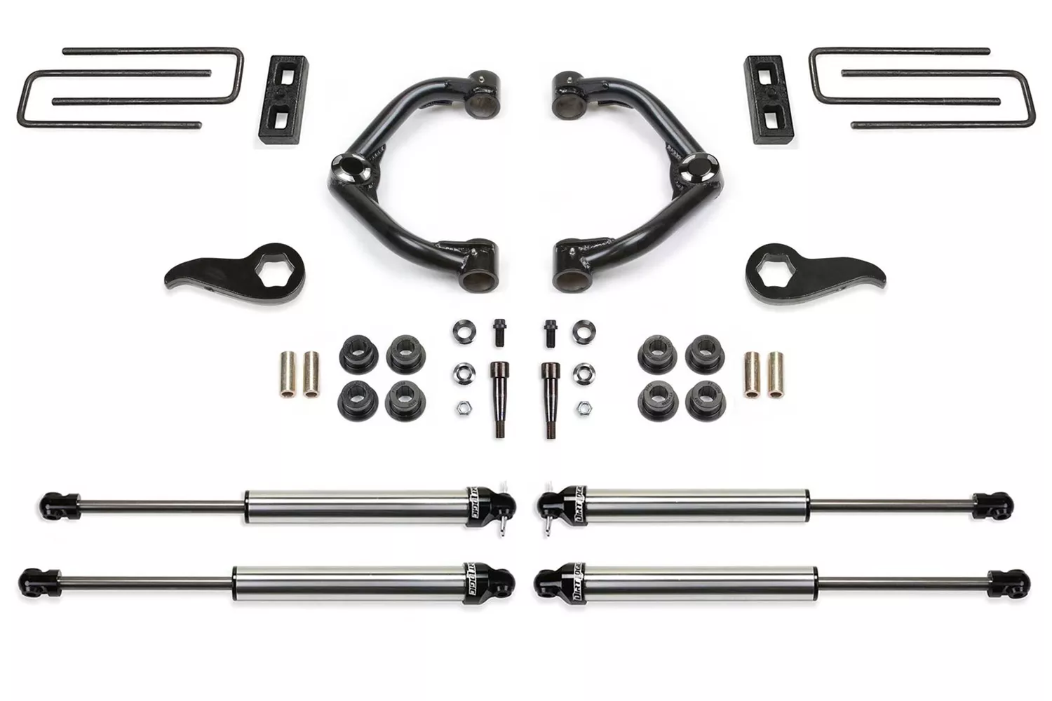 Fabtech K1181DL Uniball UCA Lift System w/Shocks