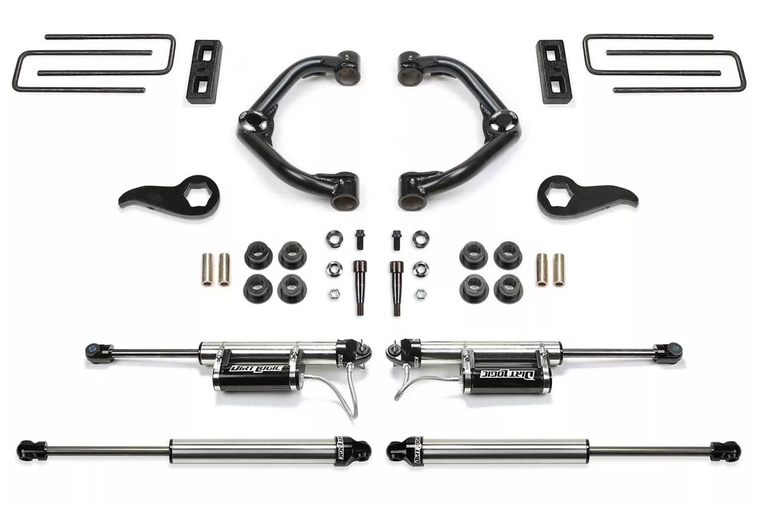 Fabtech K1182DL Uniball UCA Lift System w/Shocks