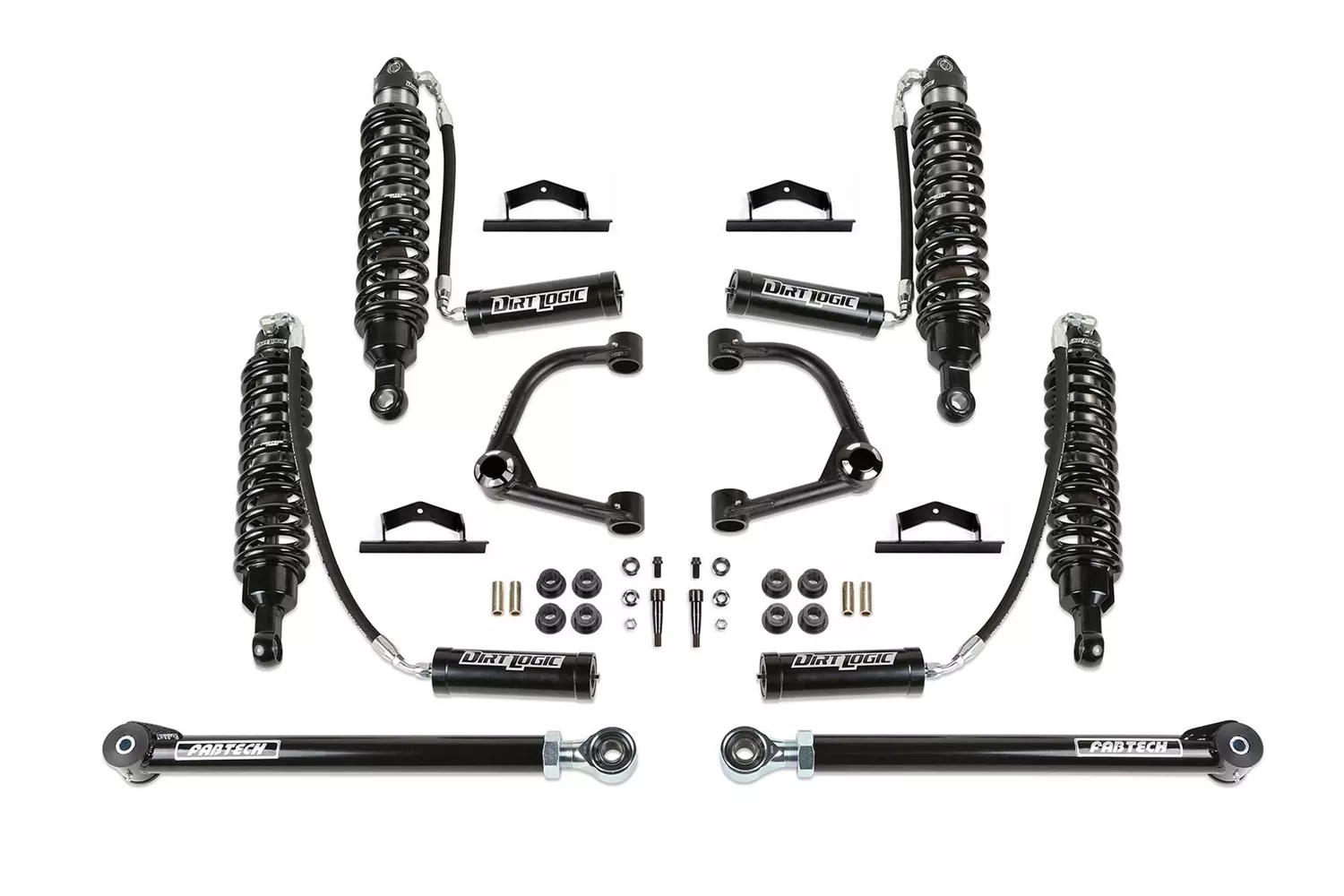 Fabtech K2385DL Uniball UCA Lift System w/Shocks