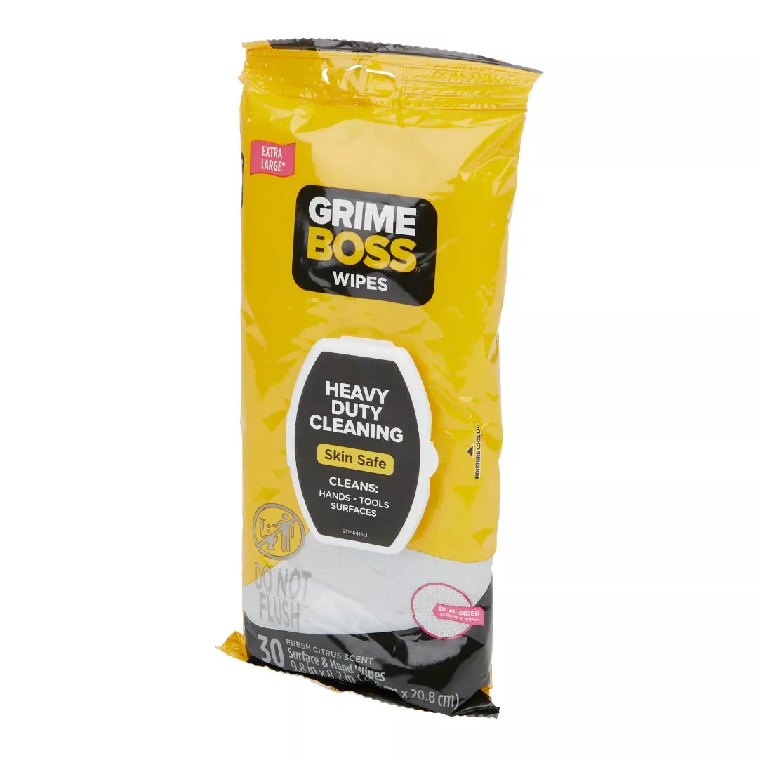 Grime Boss Cleaning Wipes 30 pk