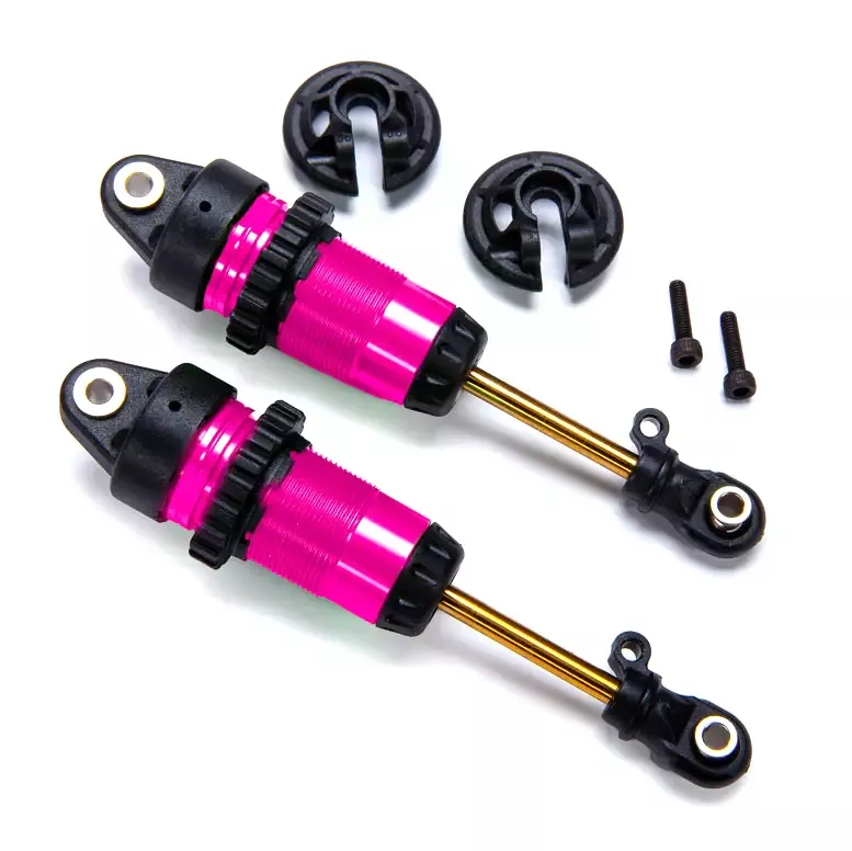 GTR Long Pink Shocks (2) w/o Spring:7461-PINK