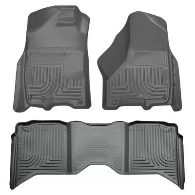 Husky LIners WeatherBeater Front & 2nd Seat Floor Liners for 2009-21 Ram 1500/2500/3500 Crew Cab
