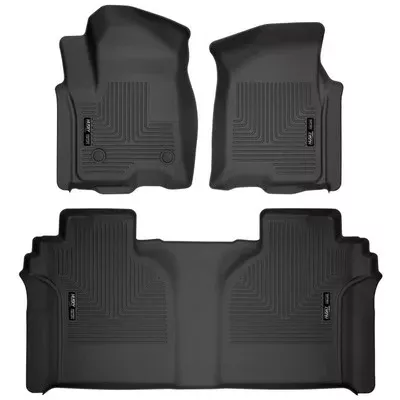 Husky LIners WeatherBeater Front & 2nd Seat Floor Liners 94021 for 2019-22 Silverado/Sierra 1500/2500HD/3500HD