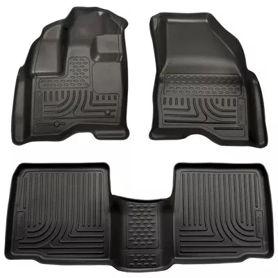 Husky LIners WeatherBeater Front & 2nd Seat Floor Liners 98761 for 2011-14 Explorer