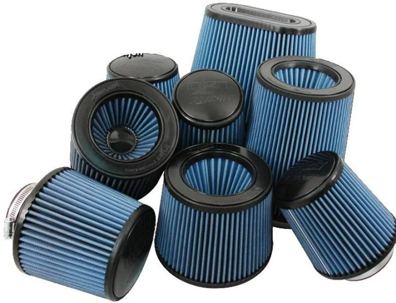 Injen X-1013-Br Black Filter 6 Base / 5 Tall High Performance Air Filter - 2.75