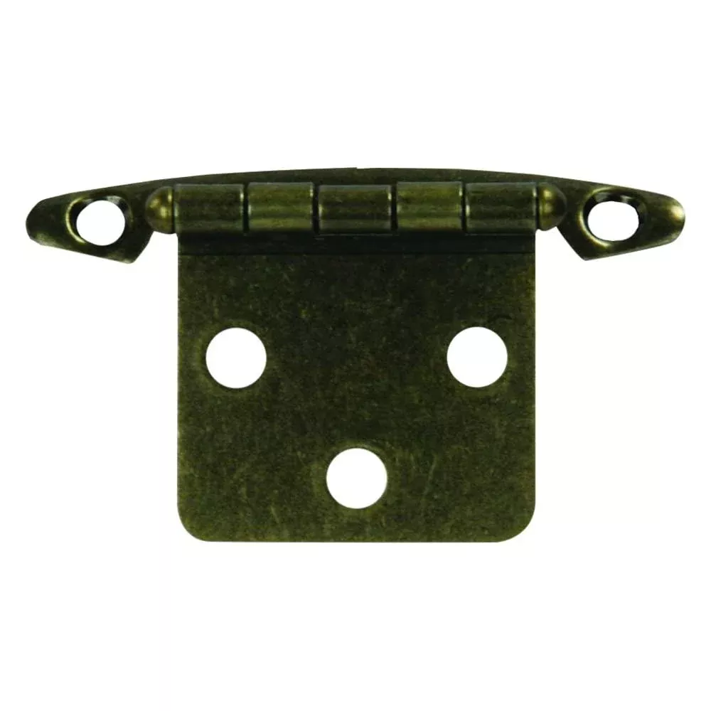 Jr Products 70605 Free Swing Flush Mount Hinge - Antique Brass