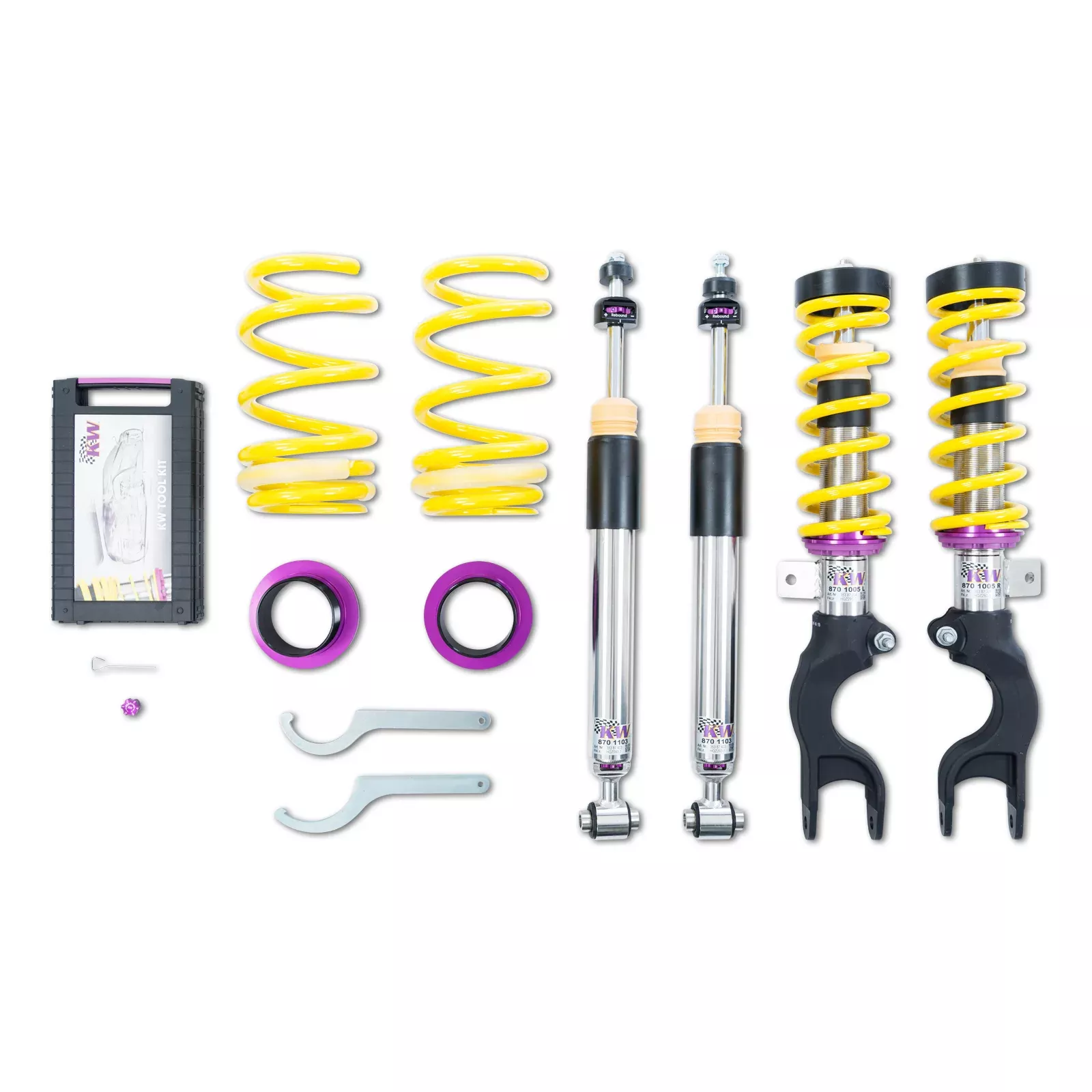 KW Suspensions 35287007 KW V3 Coilover Kit - Telsa Model 3 AWD