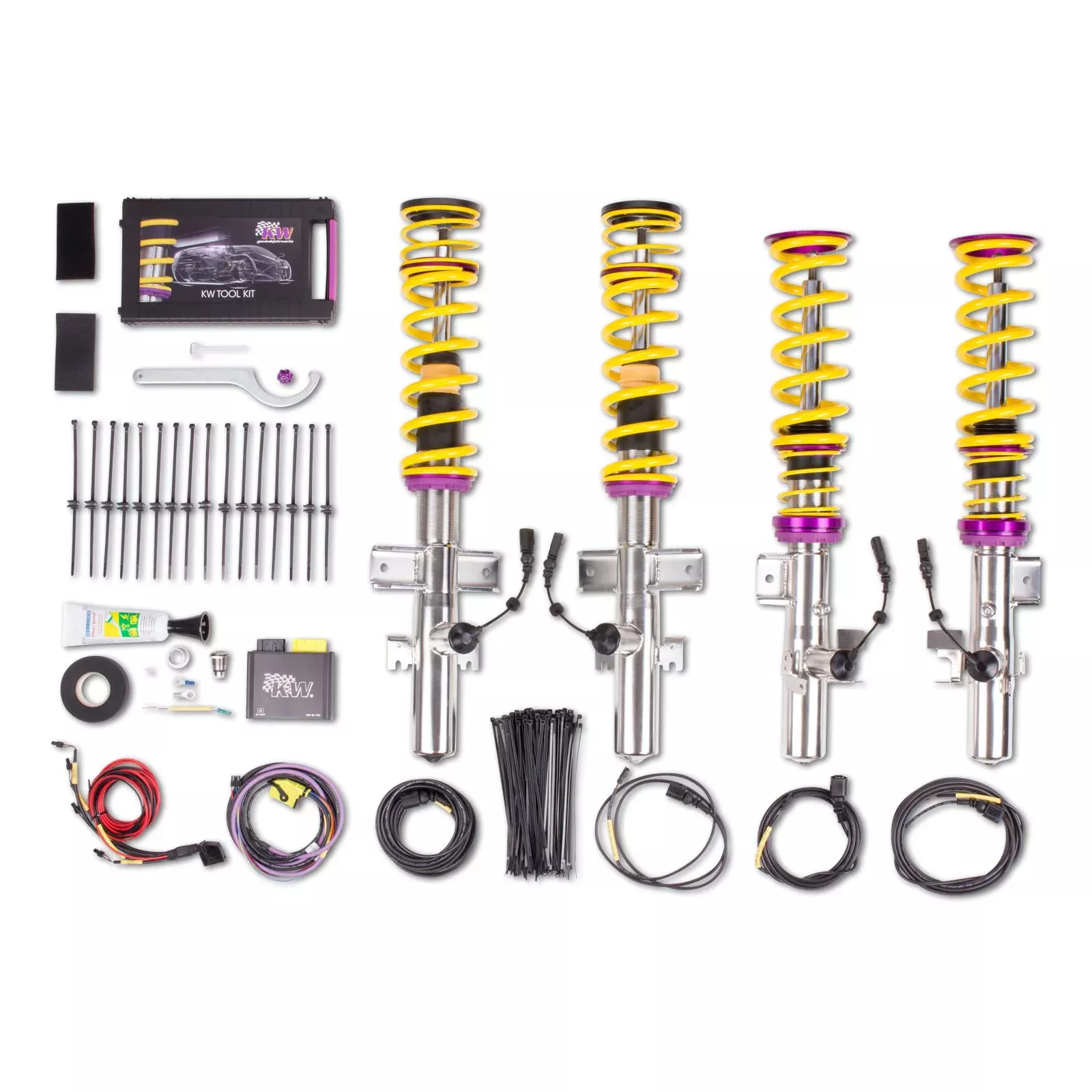 KW Suspensions 39055001 KW DDC ECU Coilover Kit - Range Rover Evoque