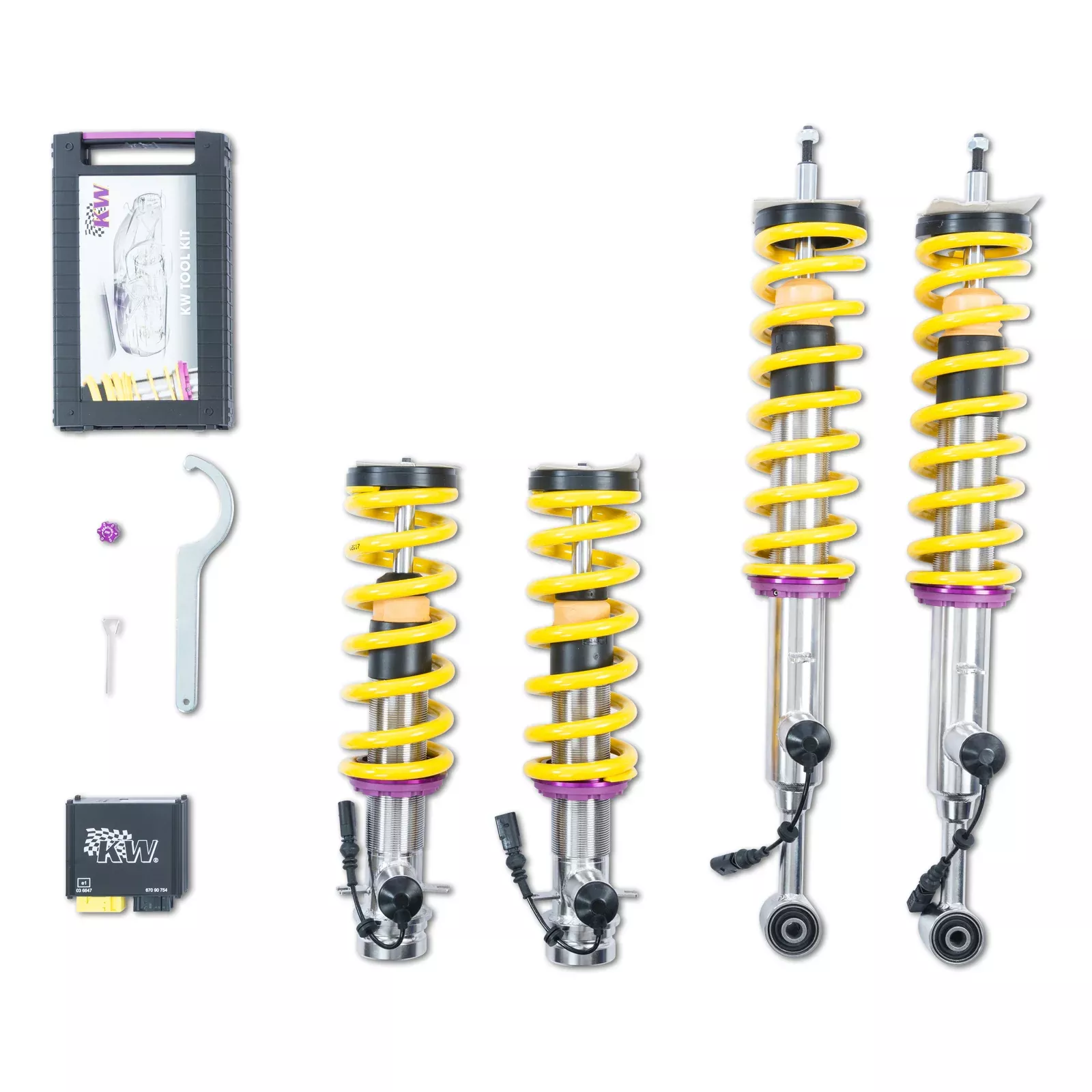 KW Suspensions 39087001 KW DDC ECU Coilover Kit - Tesla Model S P90D (AWD)