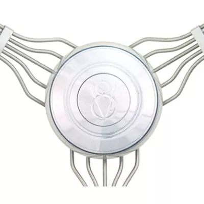 Lecarra Horn Button Banjo V8 Logo Polished 3465
