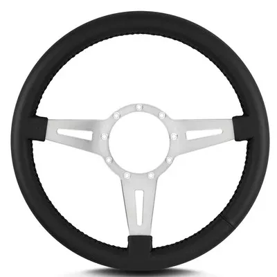 Lecarra Mark 4 Steering Wheel Elegante Polished w/Black Wrap 43202