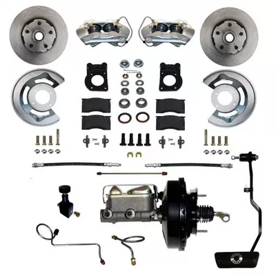 LEED Brakes Power Disc Brake Conversion 67-69 Ford with Automatic Transmission - 4 Piston