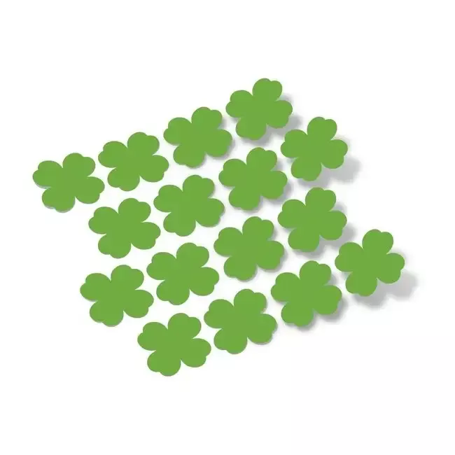 Lime Green Shamrock Vinyl Wall Decals